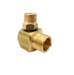 519499 - COTOVELO LATAO QUADRADO 1/2 NPT EXT X 3/8 NPT EXT 101238