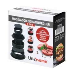 519888 - MODELADOR DE HAMBURGUER UNYHOME 3 EM 1/PLASTICO UD230709 - Somos uma das maiores distribuidoras de peças de reposição para fogão, panelas e eletrodomesticos.