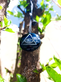 OBSIDIANA NEGRA ° Medalha Talhada - comprar online