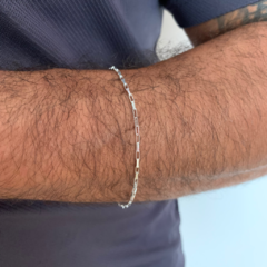 PULSEIRA MASCULINA ELOS RETANGULARES