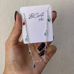 COLAR CHOCKER ZIRCONIAS COLORIDAS - comprar online