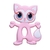 MORDEDOR DE SILICONE GATO ROSA-GIROTONDO BABY