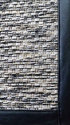 #245 Carpeta Sisex negro de 2.80m x 1.90m con ribete de Loneta negra 5cm