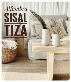 #241 CARPETA SISAL TIZA 1.54m x 1.40m CON DOBLEZ - comprar online