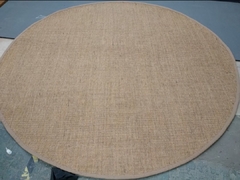 #324 Carpeta Sisal SCD 1.70m diámetro. Borde al tono en internet