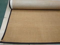 #347 CARPETA SISAL SCB 1,20m x 2,88m CON RIBETE DE CUERINA MARRÓN 2cm - comprar online