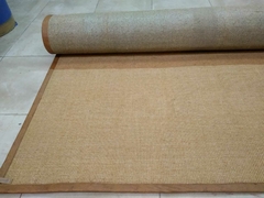 #349 CARPETA SISAL SCB 1.90m x 1.46m CON RIBETE DE CUERINA 3cm