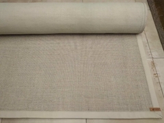 #357 CARPETA SISAL TIZA 1.90m x 1.58m CON RIBETE DE CUERINA NATURAL 4cm - comprar online