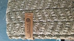 #423 CARPETA SISAL RUSTICO GLAM 1.54m x 1.78m CON TERMINACIÓN DOBLEZ