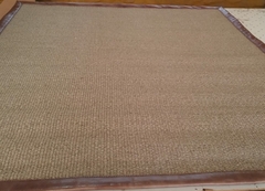 #440 CARPETA SISAL VISON ED 1.80m x 1.50m CON BORDE DE CUERO 5cm - comprar online