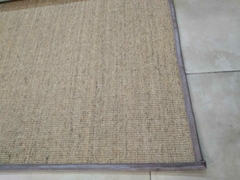 #444 CARPETA SISAL SCN 2.97m x 2.10m CON RIBETE DE CUERO 2cm