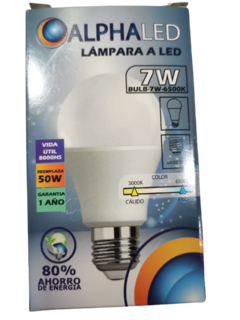 LAMPARA LED 7W ALPHA 9344174010719