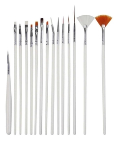 SET X15 PINCELES PARA DECORACIÓN DE UÑAS 6966312107674 - comprar online