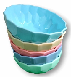 BOWL FACETADO PASTEL GRANDE 1055 - comprar online