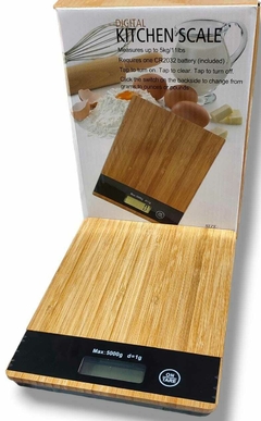 BALANZA MADERA COCINA 5KG 8406