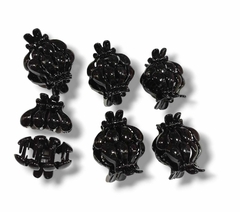 Broche Petalo Negro x12 0431