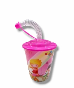 VASO INFANTIL PLASTICO C/SORBETE X12 1930 - tienda online