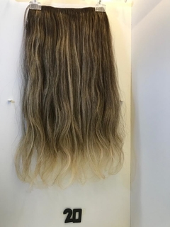 Magic Hair Cabelo Castanho Claro com Pontas Louro Platinado Ondulado Médio Grosso 48cm - comprar online