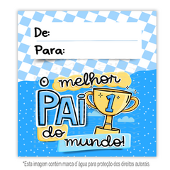 Cartão de Agradecimento - Dia dos Pais (10x9cm) - comprar online