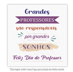 Cartão de Agradecimento - Dia dos Professores (10x9cm)