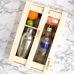 Moscow Mule com Vodka Absolut 1L | Caixa de Madeira G - comprar online