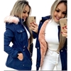 Parka de Sarja Feminina Forrada com Pelucia Inverno Blusa Feminina 2024