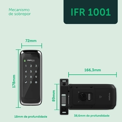 Fechadura Smart de Sobrepor Compatível com Alexa IFR 1001 Preto Intelbras na internet