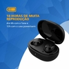 PHILIPS Fone de ouvido sem fio TWS bluetooth com microfone e energia para 18 horas totais na cor preto, padrão, TAT1235BK/97