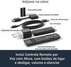 Fire TV Stick | Streaming em Full HD com Alexa | Com Controle Remoto por Voz com Alexa (inclui comandos de TV) - YesVitrine