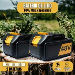 Moto Serra Portátil 2x Baterias Elétrica 48v Bivolt 3000w - comprar online