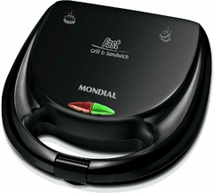 Sanduicheira Fast Grill e Sandwich, Mondial, Preto, 750W, 220V - S-12