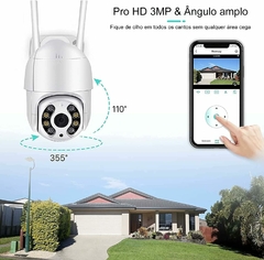 Wifi Hd 1080p A8 Câmera de Segurança, Câmera Ip Icsee Prova D'água Infravermelho Externa（Smartcamera-A08） - YesVitrine