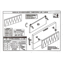 Imagem do Cabeceira de Cama Casal 1,40 Estofada Branco Courino Semi Sintético Modelo Bia