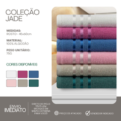 kit toalhas Jade 4 Banho e 4 Rosto - loja online