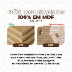 Kit Para Manicure Com Mesa + Prateleira de Esmaltes + Carrinho Auxiliar com 3 Bandejas e Rodinhas MDF - comprar online