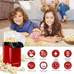 PIPOQUEIRA ELÉRICA Máquina Fazer Pipoca Sem Óleo POPCORN MAKE 100v-220v