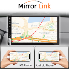 Imagem do Central Multimídia MP5 Automotiva 1 Din Bluetooth USB/AUX/TF 7 Polegadas Com Mirrorlink HD Touch Screen