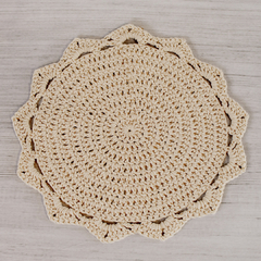 Plato de sitio tejido Crochet