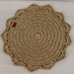 Plato de sitio tejido Crochet - comprar online