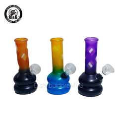 Bong Pyrex Opaco color con transp 14cm