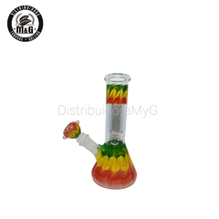 Bong Pyrex Transp y Tricolor 20cm