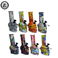 Bong Pirex calavera chica estampada 15 cm