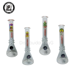 Bong Pyrex Transp con Anillos 20cm