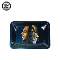 Bandeja Bob Marley y Leon 18x12cm