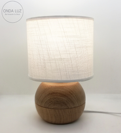 Velador Pequeño Madera Calden Altura 24cm Noridco X2 Unidades - Onda Luz Iluminación