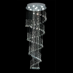 Plafón Colgante 8 Luces Tornado de Cristal - comprar online