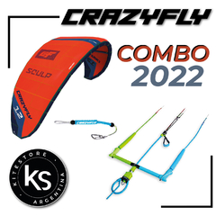 CRAZYFLY COMBO 2022 - Kite + Barra + Leash