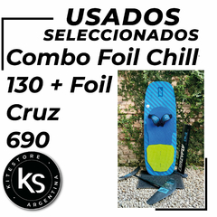 CRAZYFLY COMBO Foil Chill 130 + Foil Cruz 690 - c/ straps de regalo