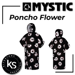 MYSTIC Poncho Camuflado / Black-White - comprar online