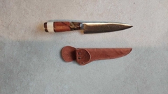 cuchillo campo hoja 12cm con vaina cuero en internet